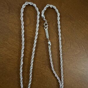 Napier Twisted Silver Necklace